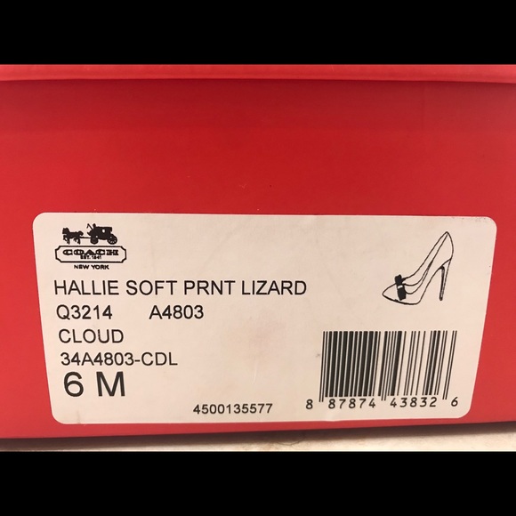 Hallie soft print lizard Coach High heels - Picture 4 of 4